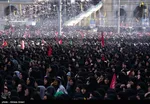 حضور رئیس قوه قضائیه در مراسم تشییع قائد شهید +عکس