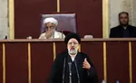 عکس / اولین حضور حسن روحانی در نشست مجلس خبرگان بعد از مراسم افتتاحیه سال ۹۵