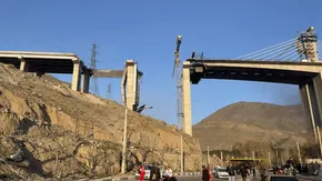تصاویر| خسارات ناشی از تجاوز آمریکا و رژیم صهیونیستی به پل B۱ البرز