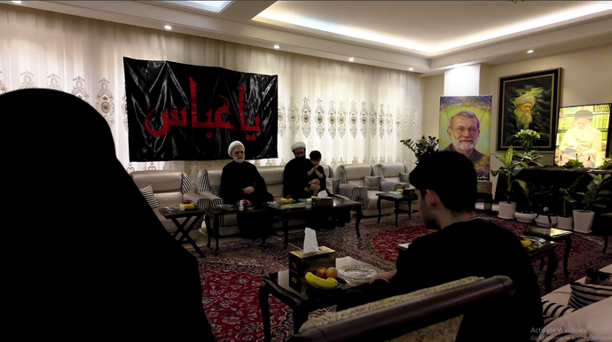 فیلم| حضور رئیس قوه قضاییه در منزل شهید علی لاریجانی