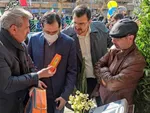 عکس/ عجیب‌ترین عکس راهپیمایی ۲۲ بهمن؛ تابوت علی کریمی